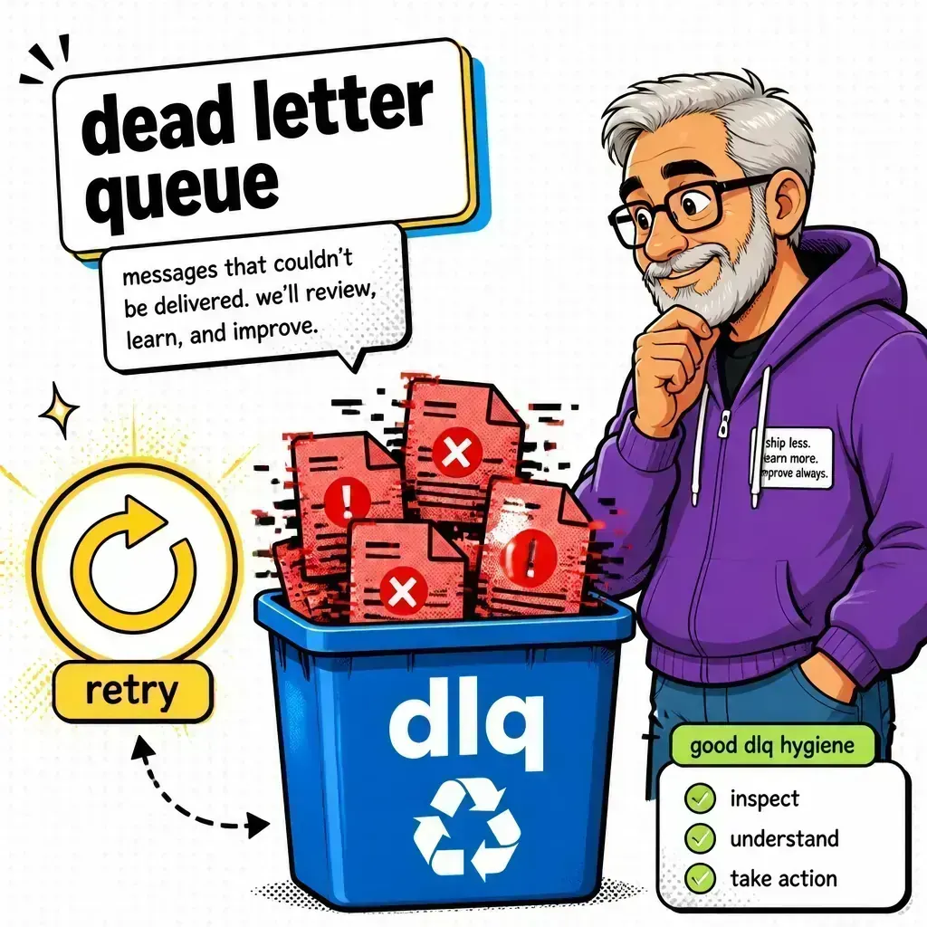 Retry strategy and dead-letter quarantine flow
